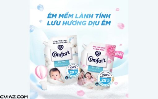 Nước Xả Vải Comfort Dịu Nhẹ Túi 3,6L